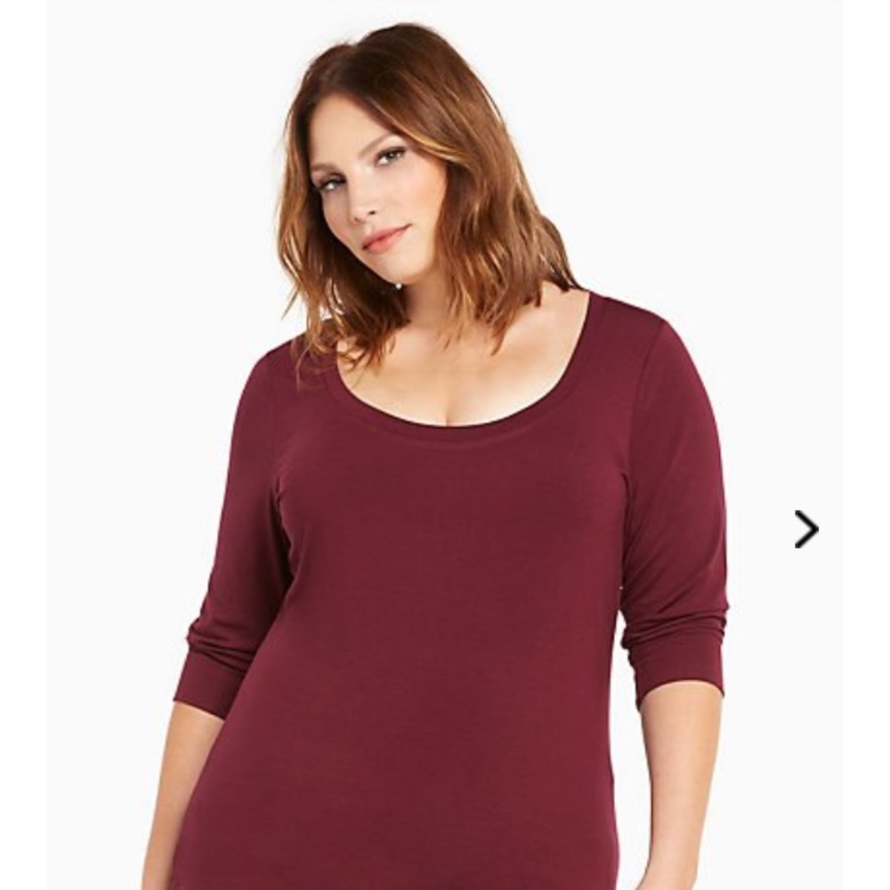 Torrid 3/4 scoop tee